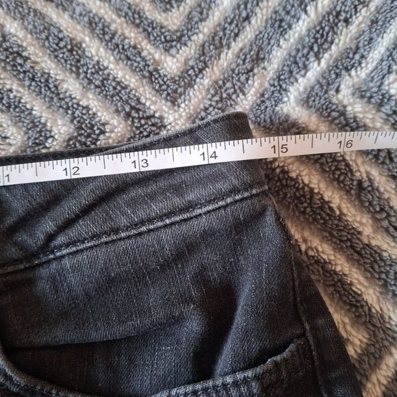 Sandro Paris Black Skinny Jeans with Ankle Zip, Distressed, Size 38 (US 6), 27 - Picture 4 of 10